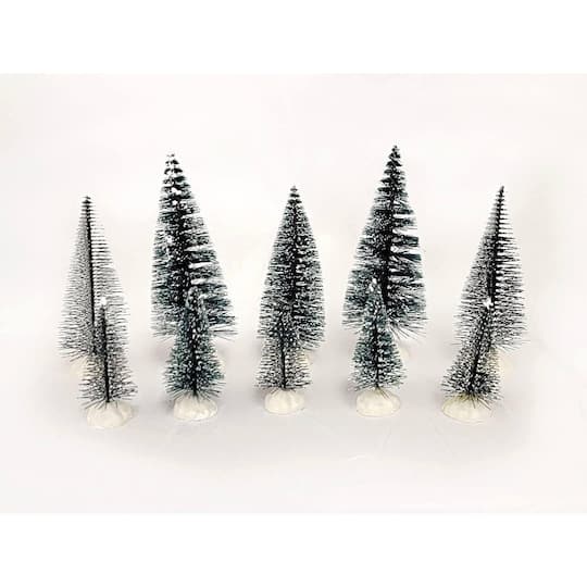 Wizardi Unlit Miniature Pine Artificial Christmas Tree Set